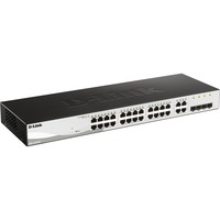 D-Link DGS-1210-24/E, Switch silber/schwarz, 4 Gigabit-Combo-Ports