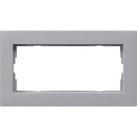Gira Abdeckrahmen zweifach ohne Farbe aluminium, Retail