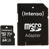 Intenso 64 GB microSDXC, Speicherkarte UHS-I U1, Class 10