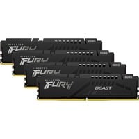 Kingston FURY DIMM 128 GB DDR5-5200 (4x 32 GB) Quad-Kit, Arbeitsspeicher schwarz, KF552C40BBK4-128, Fury Beast, INTEL XMP
