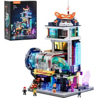 Lumibricks Cyberpunk Neoncity Schwebezug Station, Konstruktionsspielzeug 