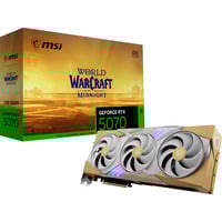 MSI GeForce RTX 5070 12G World of Warcraft MIDNIGHT LIGHT EDITION OC, Grafikkarte gold/blau, DLSS 4, 3x DisplayPort, 1x HDMI 2.1
