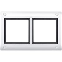 Merten Rahmen zweifach mit Verschraubung weiß, Retail