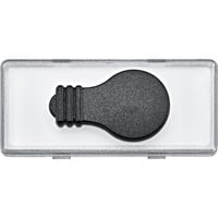 Merten Schriftfeld mit tastbaren Symbol Licht glasklar, Rahmen transparent, Retail