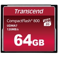Transcend CompactFlash 800 64 GB, Speicherkarte schwarz, UDMA 7
