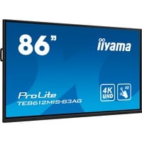 iiyama ProLite TE8612MIS-B3AG, Public Display schwarz (matt), UltraHD/4K, IPS, Touchscreen