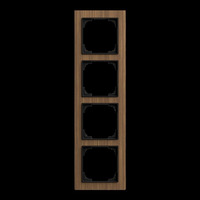 0 Abdeckrahmen vierfach holz, Retail