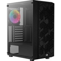 Aerocool Hive FRGB v3, Tower-Gehäuse schwarz, Tempered Glass