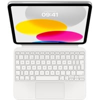 Apple Magic Keyboard Folio für iPad (10. Generation), Tastatur weiß, UK-Layout, Scherenmechanik