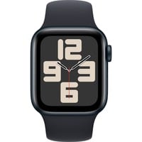 Apple Watch SE (2023), Smartwatch dunkelblau/dunkelblau, 40 mm, Sportarmband, Aluminium, Cellular