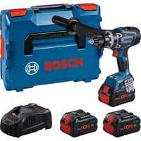 Bosch Akku-Schlagbohrschrauber BITURBO GSB 18V-150 C Professional, 18Volt blau/schwarz, 3x Akku ProCORE18V 8,0Ah, L-BOXX