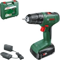 Bosch Heimwerken & Garten Akku-Bohrschrauber EasyDrill 18V-40 grün/schwarz, Li-Ionen Akku 2,0Ah, Koffer, POWER FOR ALL ALLIANCE