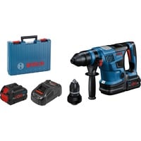 Bosch Professional Akku-Bohrhammer GBH 18V-34 CF Professional blau/schwarz, 2x Akku ProCORE18V 8,0Ah, Bluetooth Modul, Koffer