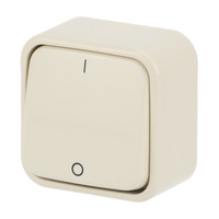 Busch-Jaeger Ausschalter zwei polig weiß, Retail