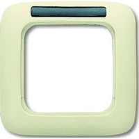 4011395174104 - BJ Duro 2000 SI Rahmen mit 1721NS-212 Schriftfeld 1fach weiss