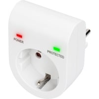 Assmann DIGITUS Überspannungsschutzadapter LED weiß