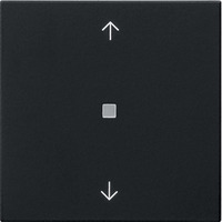 Gira Funk Bedienaufsatz mit Pfeilsymbolen lackiert matt, Fernsteuerung schwarz, Retail