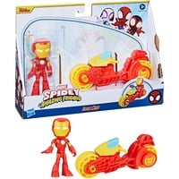 Image of Marvel Spidey and His Amazing Friends - Iron Man Action-Figur & Motorrad, Spielfigur
