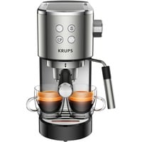 Krups Virtuoso XP442C, Espressomaschine edelstahl/schwarz