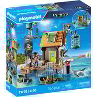 PLAYMOBIL 71792 Pirates Piratenhafen mit Seeräuber-Gefängnis, Konstruktionsspielzeug 