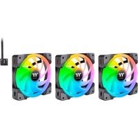 Thermaltake SWAFAN EX14 RGB PC Cooling Fan TT Premium Edition, Gehäuselüfter schwarz, 3er Pack, inkl. Controller
