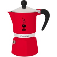 Rainbow, Espressomaschine rot, 3 Tassen Kapazität: 3 Tassen/0,13 Liter