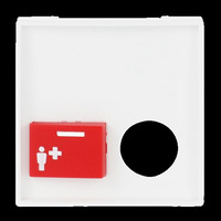 Busch-Jaeger Zentralscheibe studiotyp, Zentrale weiß, Retail