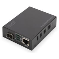 Digitus Gigabit PoE Medienkonverter, RJ45 / SFP, PSE schwarz