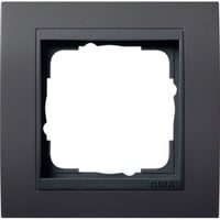 Gira Abdeckrahmen einfache Ausführung, Abdeckung anthrazit, Retail