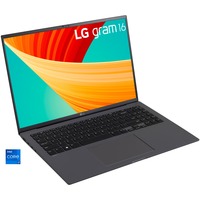 LG gram 16Z90R-G.AD7CG, Notebook grau, Windows 11 Home 64-Bit, 40.6 cm (16 Zoll), 2 TB SSD