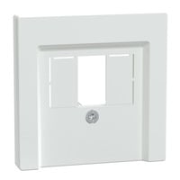 Merten Zentralplatte Anschlussdose TAE, glänzend, Thermoplast, Unterputz, mit Schraubbefestigung weiß (glänzend), Retail
