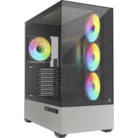 Sharkoon AK7 ARGB , Tower-Gehäuse schwarz, Tempered Glass x 2