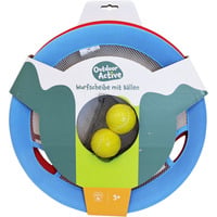 Spiel- und Wurfscheibe 2 in 1 mit Bällen, Ball