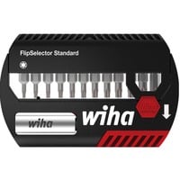 Wiha Bit-Satz FlipSelector Standard, TORX schwarz/rot, 15-teilig, mit Gürtelclip