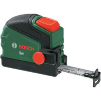 Bosch Heimwerken & Garten Maßband 5m / 16 ft + Bleistiftclip, Bandmaß grün/schwarz