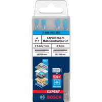 Bosch Professional Expert HEX-9 MultiConstruction Bohrer-Satz, 4-teilig Ø 5,5 / 6 / 7 / 8mm