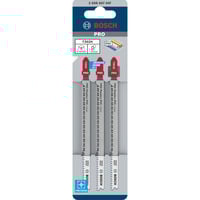 Bosch Stichsägeblatt T 302 H Clean for PVC, 132mm 3 Stück