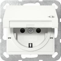 4010337094401 - Schutzkontaktsteckdose Typ F 16 Ampere 250 Volt mit Klappdeckel und erhöhtem Berührungsschutz