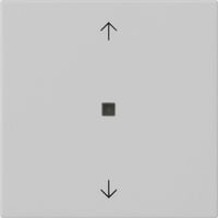 Gira Wippe einfach mit Pfeilsymbolen und Kontrollfenster lackiert grau, Retail