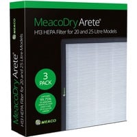 Dry Arete One H13 HEPA-Filter 20L / 25L, 3 Stück für Meaco Dry Arete One 20L und 25L Luftentfeuchter Geeignet für: Luftreiniger Kompatibel: Meaco Dry Arete 20L oder 25L Luftentfeuchter Verwendung: Ersatzfilter