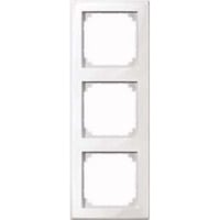 Merten Rahmen dreifach waagerecht und senkrecht glänzend Thermoplast 478319 weiß (glänzend), Retail