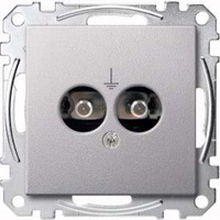 Merten Steckdosen Einsatz Aluminium aluminium, Retail