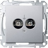 Merten Steckdosen Einsatz Aluminium aluminium, Retail