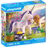 PLAYMOBIL 71843 Magic Unicorns: Sammeleinhorn Glückslavendel mit Fee, Konstruktionsspielzeug 