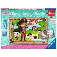 Ravensburger Kinderpuzzle Gabby's Dollhouse 2x 24 Teile