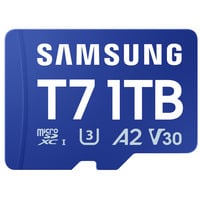 Samsung T7 microSDXC 1 TB, Speicherkarte blau