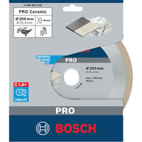 Bosch Professional PRO Ceramic Diamant-Trennscheibe, Ø 200mm Bohrung 25,4mm