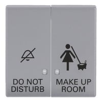 Busch-Jaeger Wippe zweiteilige Wippe mit Symbolik DND/MUR als Abdeckung für UP-Kontrolltaster-Einsatz aluminium, Retail