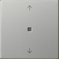 Gira Funk Bedienaufsatz mit Pfeilsymbolen aus Metall, Bedienteil edelstahl, Retail