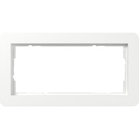 Gira GIRA Abdeckrahmen 2fach reinweiá 1002150, Abdeckung weiß, Retail